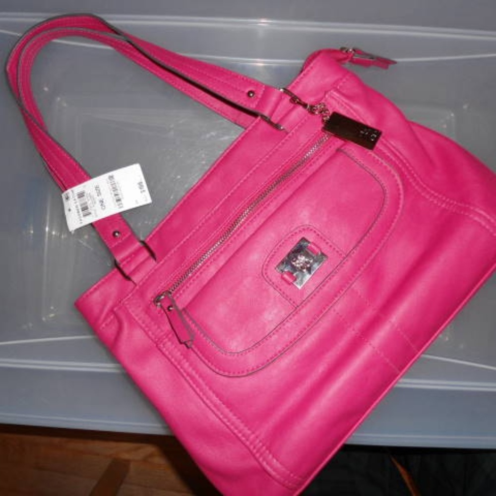 Style & Co. Yassimen Satchel Berry Silver Hardware
